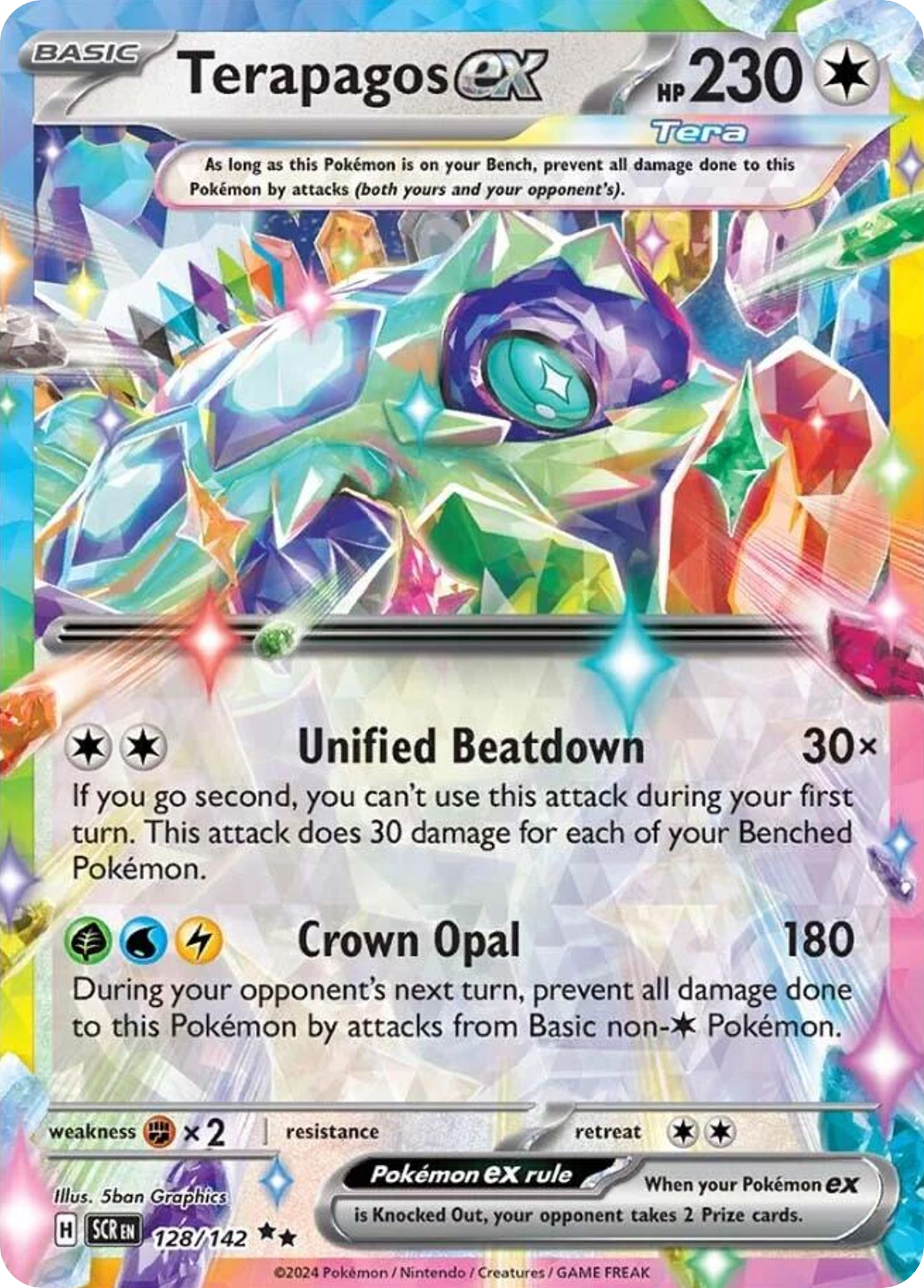 Stellar Crown Holo Terapagos ex #128/142
